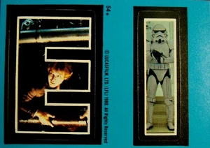 1980 Star Wars The Empire Strikes Back Series 2 Sticker #54 - Picture 1 of 1