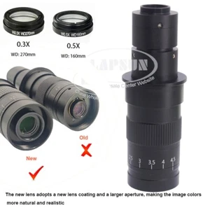 270mm High Distance Parfocal Microscope Industry Camera C-Mount Lens 0745 10A - Picture 1 of 25