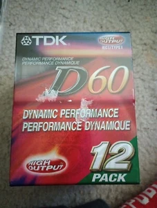 TDK D60 10 Pack Cassette High Output IEC I/Type I Dynamic Performance Sealed - Picture 1 of 6