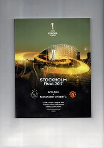 2017 Ajax v Manchester United Europa League Final Football Programme + poster - Picture 1 of 5