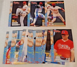 Phillies SGA Jumbo Card Team Set Stars Signed Jimmy Rollins 2002 Autograph MLB - Picture 1 of 1