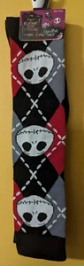 Neu mit Etikett Disney Nightmare Before Christmas kniehohe Jack Face Argyle Socken Größe 9-11 - Bild 1 von 3