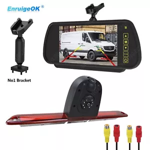 7" Monitor & Brake Light Rear View Camera For Mercedes-Benz Sprinter/ VW Crafter - Picture 1 of 24