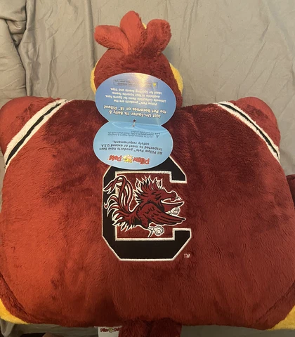 Pillow Pet - South Carolina Gamecocks, Large 18" Plush Mascot, New w/Tag Cover
