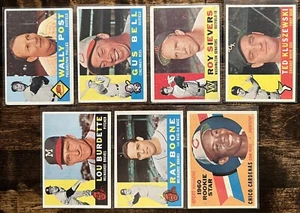 ⚾️1960 Topps 7-CARD STAR LOT (mixed grade) - Picture 1 of 2