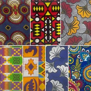 African Print Ankara Cotton Wax Brocade Fabric Material Yard - SOLD PER YARD