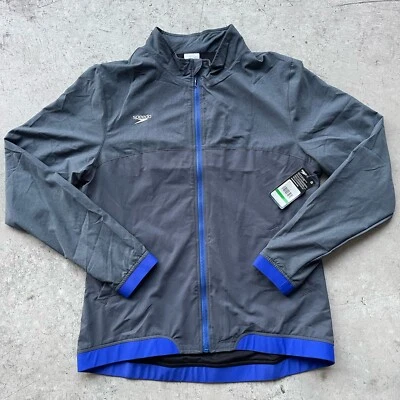 Speedo женщин Tech разминка молнии куртка серый/синий размер большой новый с Ярлыками - Изображение 1 из 4