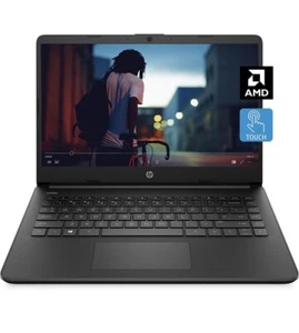 HP 14 Laptop, AMD 3020e, 4 GB RAM, 64 GB eMMC Storage, 14-inch HD Touchscreen - Picture 1 of 2