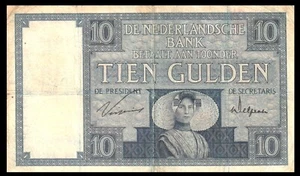 🇳🇱 PAÍSES BAJOS 10 florines 1929 /* Pick 43 30 ENERO 1929 AMSTERDAM. - Imagen 1 de 2