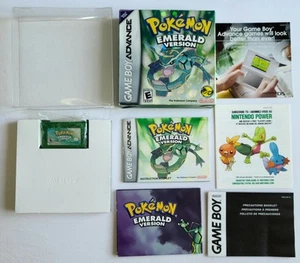 Pokemon Emerald VGC NTSC USA CIB Complete Nintendo Game Boy Advance New Battery - Picture 1 of 23