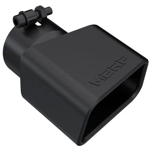 MBRP T5120BLK Stainless Black Angled Rectangular 3 inch Universal Exhaust Tip - Picture 1 of 3