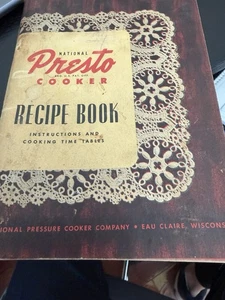 Vintage 1946 National Presto Cooker Recipe Book, Use & Care Guide, 70 Pages - Picture 1 of 1