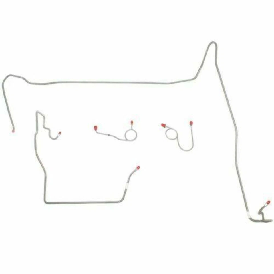 Front Brake Line Kit Fits Dodge Charger 1974 Power Disc Stainless RKT7402SS - Image 1 of 1