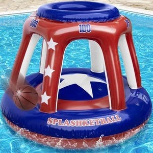 47" Larger Pool Basketball Hoop Game – 2025 Thicker Inflatable Water Basketba... - Picture 1 of 7