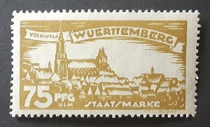 WURTTENBERG Germany 1920 75Pfg MNH City View Mi 277 Scott O171 VF 9333 - Picture 1 of 3