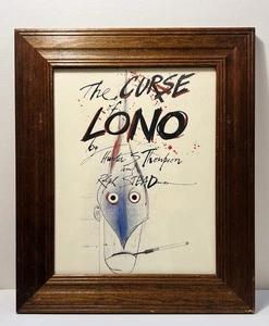 The Curse of Lono Hunter S. Thompson Ralph Steadman-Taschen Hardcover Framed Art - Imagen 1 de 3