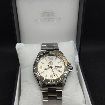 Relógio masculino Orient Mako III mergulhador automático 200M RA-AA0821S19B RA-AA0821S39B - Imagem 1 de 4