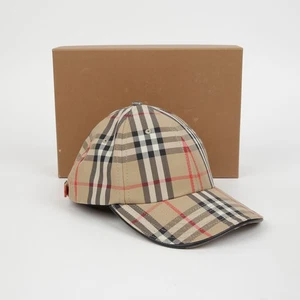 Burberry Casquette à logo check beige archive M 147834801 - Picture 1 of 12