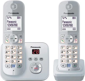 Panasonic KX-TG6822GS: Kabelloses Telefon mit Anrufidentifikation B-WARE - Zdjęcie 1 z 8
