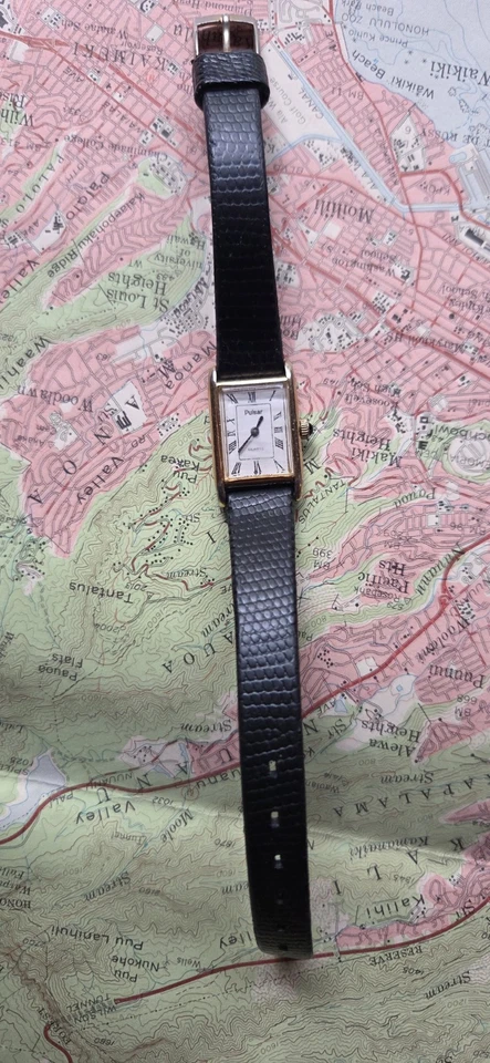 Reloj Hombre Clásico Pulsar By Seiko Tank Número Romano Rectángulo Piezas Reparación Foto 1 de 4