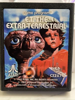 E.T. The Extra-Terrestrial - Atari 2600 Alternate Fan Label Tested Works - Image 1 of 2