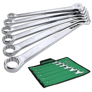Long Pattern Combination Wrench Set, Metric 25 to 32mm, 6-Piece, SuperKrome F... - Picture 1 of 8