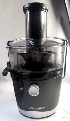Nutribullet NBJ-100 Juicer Pro Compact, 2 Litre Pulp Basin,1000W, Black/Silver - Image 1 of 4