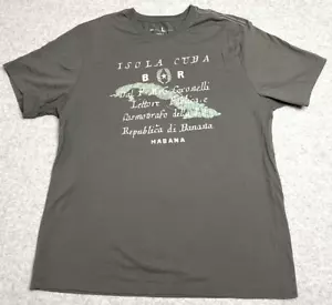 Men's Banana Republic Green Isola Cuba Graphic T-Shirt Size Large - VGUC - Picture 1 of 7