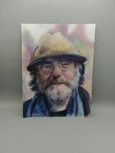 Handgefertigte Original Aquarell Portrait Skizze von Paul Stamets Mykologen - Bild 1 von 7