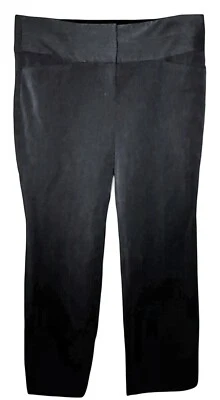 Express Women Editor Dress Work Pants Trousers Slacks Mid Rise Dark Gray Size 4R - Image 1 of 4