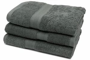 Set 3 Teli Doccia Asciugamani Bagno Asciugamano Doccia 70x140 cm 100% Cotone - Foto 1 di 7