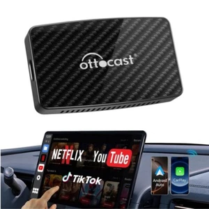 OTTOCAST AI Box con aplicación de video YouTube Wireless CarPlay Android adaptador de coche - Imagen 1 de 15