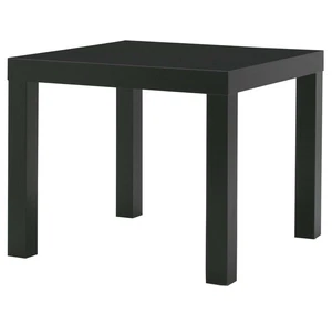 Black Ikea Lack Side Table  ,Coffee Table, Bedroom Square Table, Easy Assembly