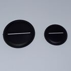 30/40mm multi purpose lipped round slotted plastic black bases for RPG/wargames