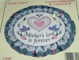 Dimensions Learn-a-Craft Mothers Love is Forever Stamped Cross Stitch Kit 3 x 4 - Picture 1 of 3