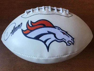 Demaryius Thomas Autographed Full Size Denver Broncos Logo Football JSA COA - Image 1 of 4
