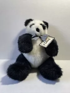 De colección Sam Ting Peluche Oso Panda NABCO Animal de Peluche 12" Etiqueta Original - Imagen 1 de 9