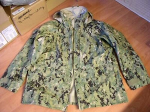 US Navy Seal NWU DEVGRU Type III Digital AOR2 Parka Coat Gore-Tex Jacket - Picture 1 of 6