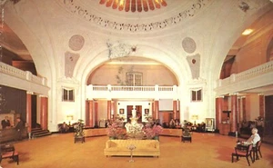 Postal publicitaria Sheraton Battle House Hotel Lobby Mobile Alabama 1967 - Imagen 1 de 2