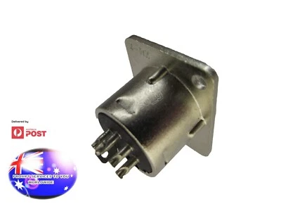 From OZ Quality 1/2/5PC XLR 5 Pin Male & Female Solder Panel Mount Plug Socket + - Image 1 of 4