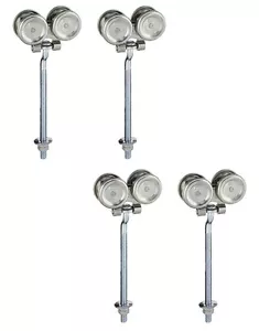 (2) Stanley N174-268 5022 pack Zinc Box Rail Barn Door Trolley Hangers Rollers - Picture 1 of 8