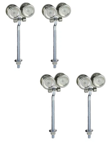 (2) Stanley N174-268 5022 pack Zinc Box Rail Barn Door Trolley Hangers Rollers Cover