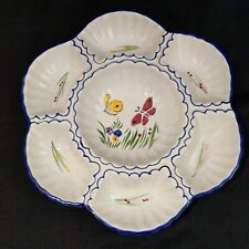 RCCL Porcelain Divided Serving Dish Hand Painted Made in Portugal  14"