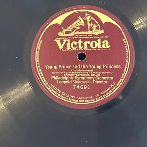 Leopold Stokowski - 78rpm single 12-inch – Victrola #74691 Young Prince Princess - Picture 1 of 2