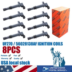 Set of 8 High Performance OEM UF270 Ignition Coils fit for Dodge Jeep 4.7L V8 - Picture 1 of 15