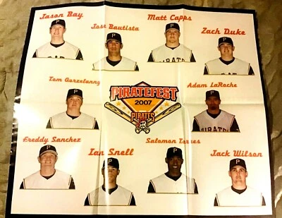 Pittsburgh Pirates 2007 Regional Piratefest Vintage 22x25 ten player poster  - Image 1 of 2