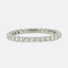 Tiffany & Co. 0.85 Carat Diamond Full Eternity Ring Size N 1/2 (55) - Platinum