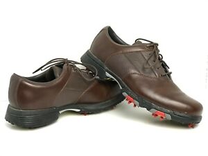 Callaway Men's Brown Soft Cleats Lace Up Casual Golf Shoes M138-45 XWT US 8