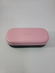 Kate Spade Pink Green Hard Clamshell Eyeglass Sunglass Case Only Hello Sunshine - Picture 1 of 6