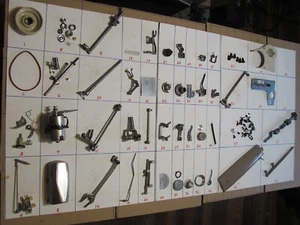 White Koyo American Beauty Centenial Model 1603M Sewing Machine Repair Parts Lot - Picture 1 of 52